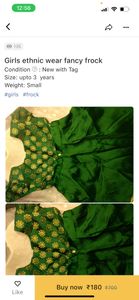 combo of customised girls  frock  with free head band