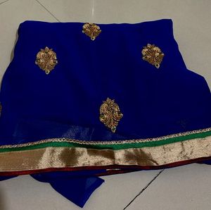 Elegant Blue Saree