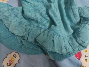 Seagreen Ethereal Mermaidcore Asymmetrical Top