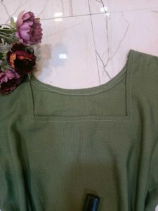 🆕 Handmade Pinteresty Olive Colour Kurta ✨🎀