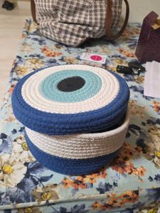 blue evil eye storage box