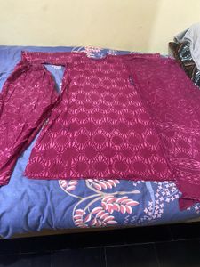 pure Cotton Kurta Set With Dupatta