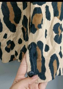 Chetah Print Cardigan
