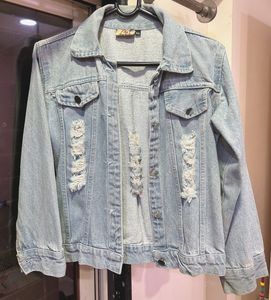 Distressed Denim Jacket