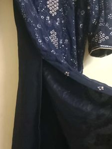 Elegant Navy Blue Kurta Set