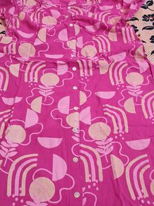Pink Patterned Dress