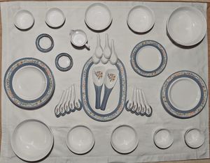 45 Pc MELAMINE DINNER SET