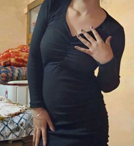 Chic Black Bodycon Mini Dress