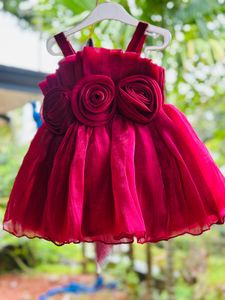Pink Flower Girl Dress