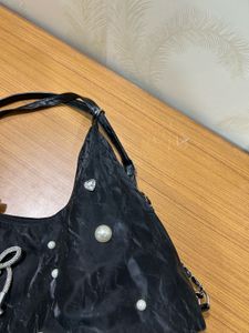 rhinestone black bag