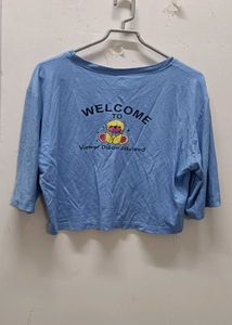 Blue &#34;Weevils DJ OP40&#34; Graphic Tee