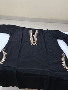 cord set with gold work. black in colour