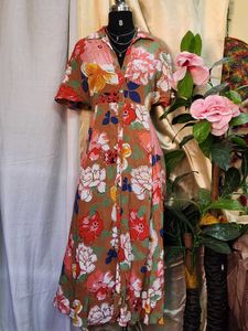 Floral Maxi Dress With Pockets