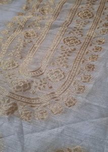 Chander banarasi white Kurta material