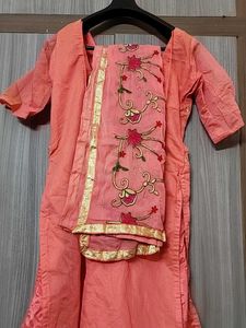 Saffron Colour Stitched Kurti