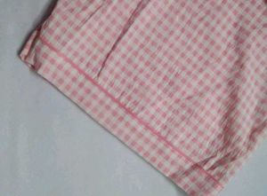 SAVANA pink Checkered Shorts