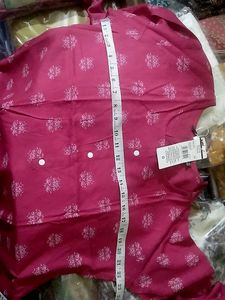 Pink Color Printed Kurti