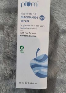 Plum Rice Water &amp; Niacinamide Serum