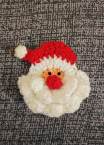 Santa Crochet Keychain