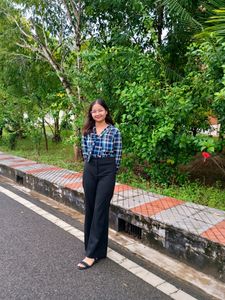 Sheer Material Office Wearing Top