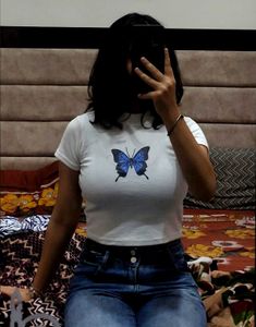 Blue Butterfly Tee
