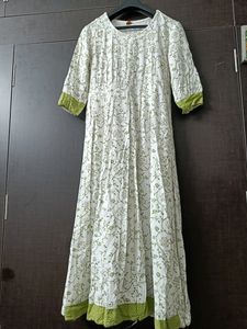 White Anarkali Kurti 🛍️✅