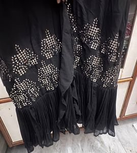 Black Embellished three piece dress