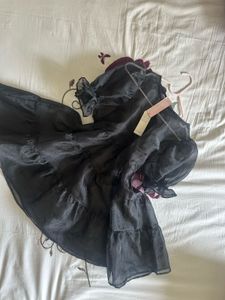 Selkie Inspired Ruffled Tiered Dress