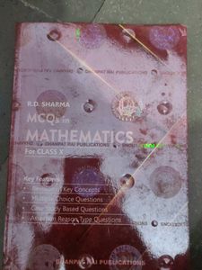 RD Sharma For Class 10 With MCQ Book