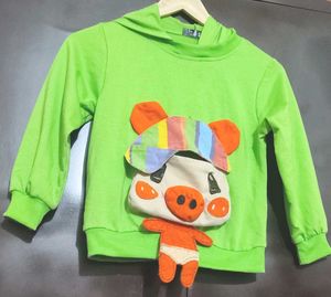 Green🟢Pepa Pig Cartoon Sweatshirt 4-5 Year Boy