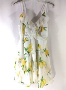White Summer Floral Dress