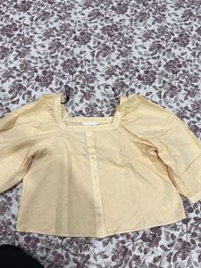 Square Neck Puff Sleeve Top