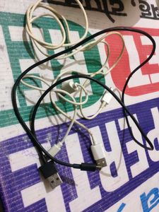 3 used data cables