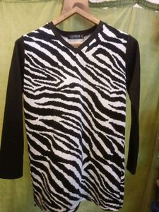 Zebra PrintVelvet T-shirt