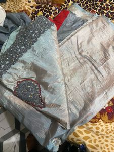 Looking Beautiful Saree Half Patterns
