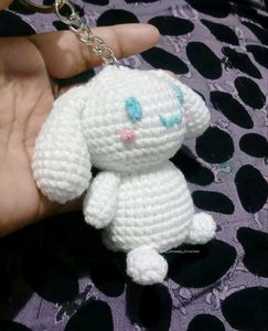 Crochet Cinnamoroll Keychain