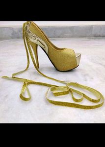 goden glitter heel🥰