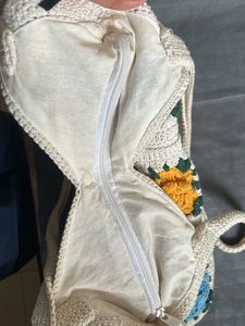 Handmade Crochet Granny Square Tote