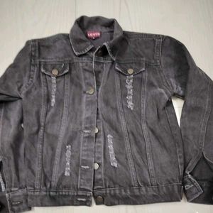 gray denim jacket for women