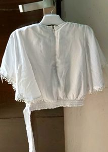 Boho Embroidered Top &amp; Patterned Shorts Set