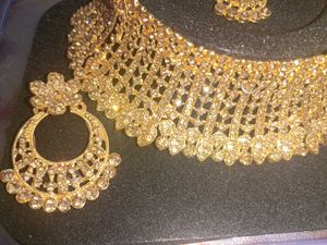 Golden Necklace Jwellery Ser
