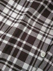 Brown &amp; White Plaid Shirt