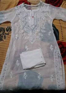 Elegant White Chikankari Suit – Timeless Grace &amp; C