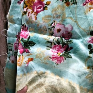 4 Mitter Saree Matirial And 2 Mit Net