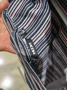 Striped Crop Top with Criss-Cross Back