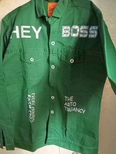 Green 'Hey Boss' Shirt