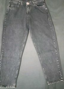 Acid Wash Straight Leg Jeans