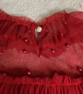 Red Beads Party Wear Top 🌹