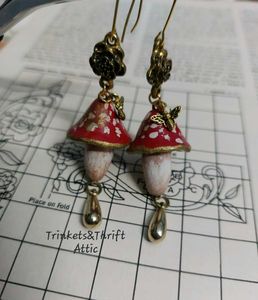 Magical Forest Mushroom Earrings