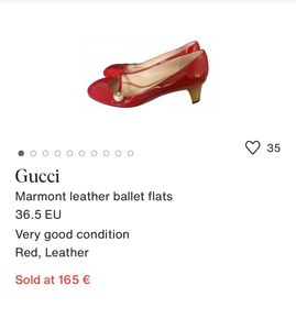 Authentic Gucci Patent Leather Mary Jane Heel
